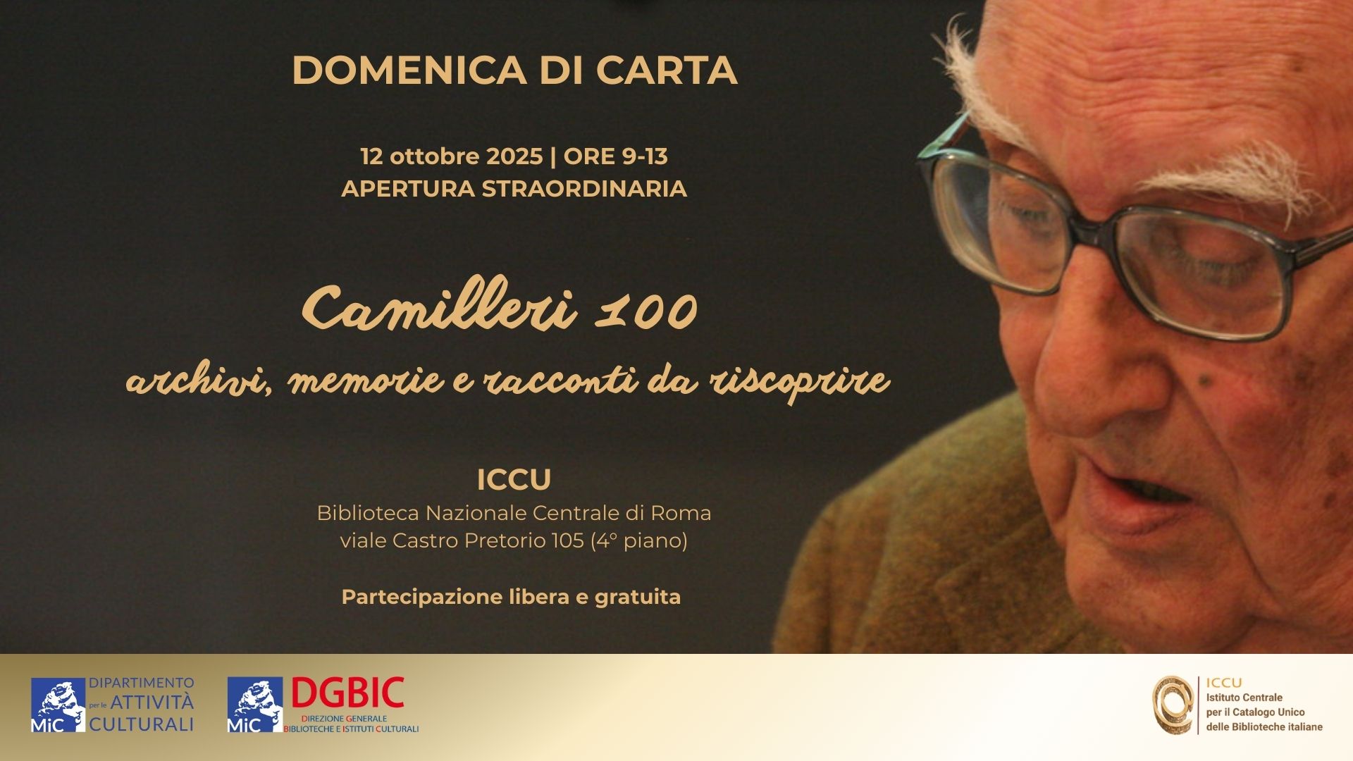 Camilleri 100: archivi, memorie e racconti da riscoprire